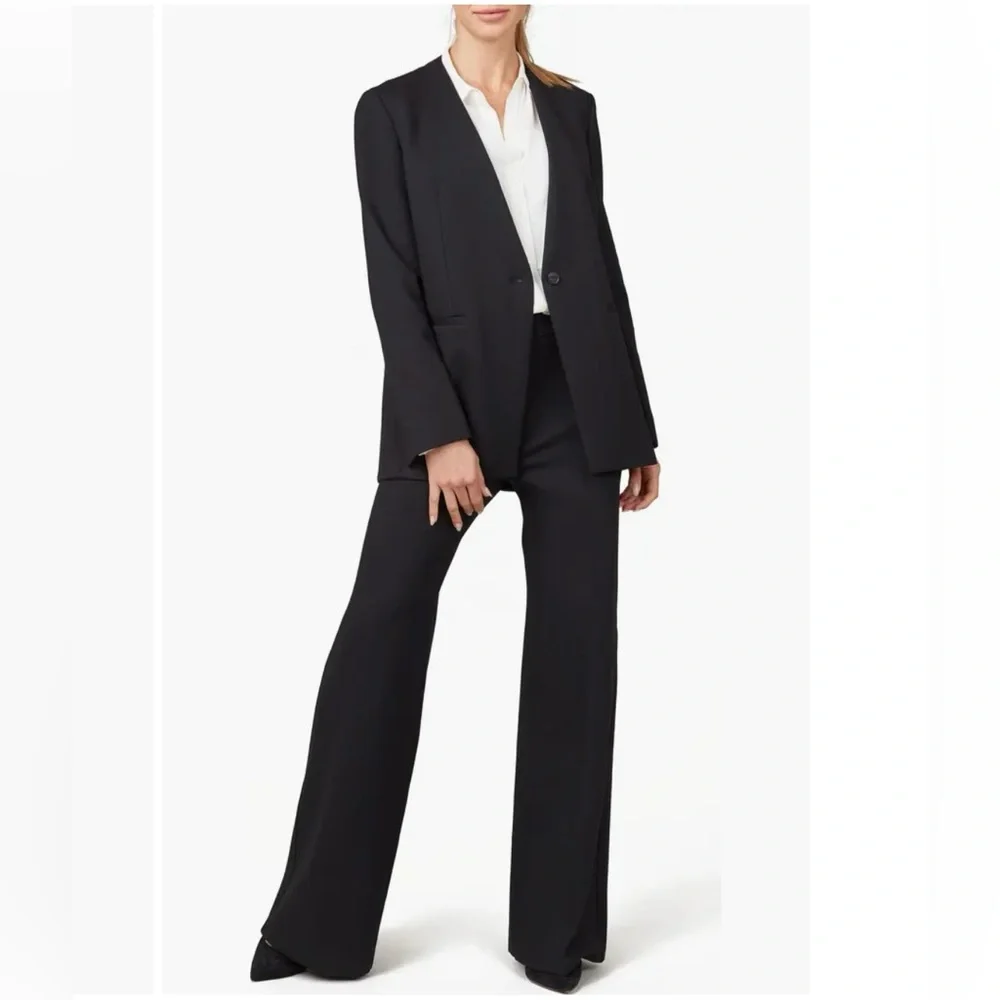 SPANX THE PERFECT OVERSIZED BLAZER IN PINSTRIPE SIZE 1X - Picture 3 of 9